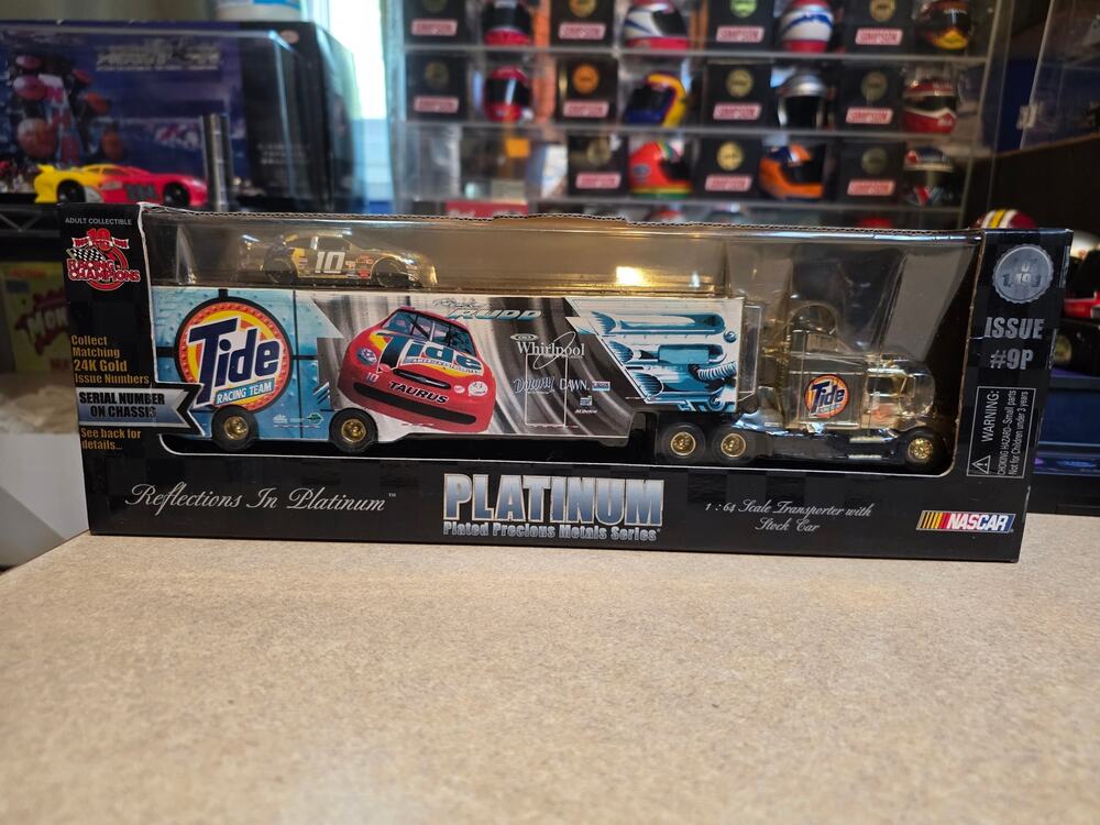 Ricky Rudd #10 Tide Platinum Plated Precious Metals Transporter 1:64 Ltd Nascar